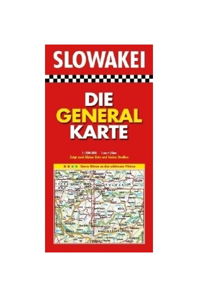 SLOWAKEI DIE GENERAL KARTE 1: 200 000 - 1 cm = 2 km.